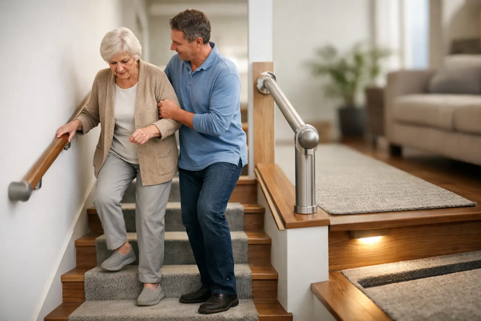 How to Make Stairs Safer for Elderly Adults